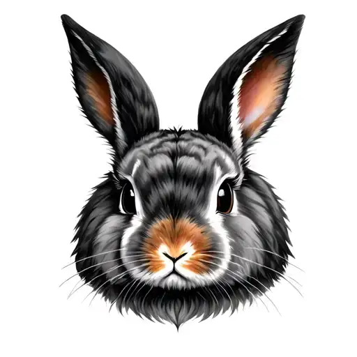 Lionhead Rabbit tattoo design idea