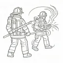 firefighter tattoo design idea