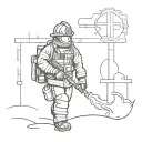 firefighter tattoo design idea