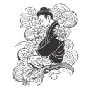 Depression tattoo design idea