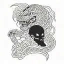 Depression tattoo design idea