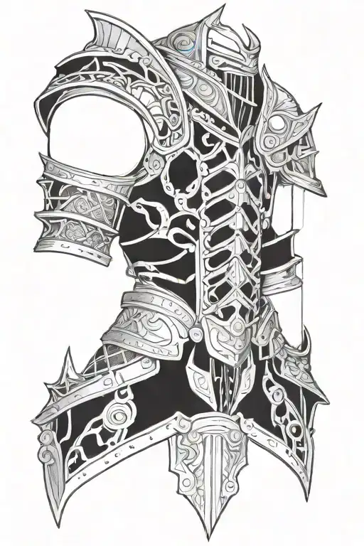 armor tattoo tattoo design idea