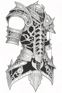armor tattoo tattoo design idea