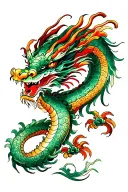 Jade Dragon tattoo design idea