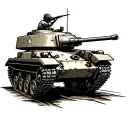 Army Tank tattoo design idea