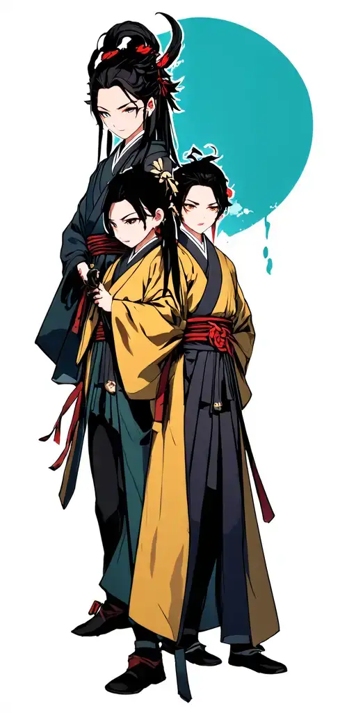 Nezuko, Tanjiro & Zenitsu from demon slayer tattoo design idea