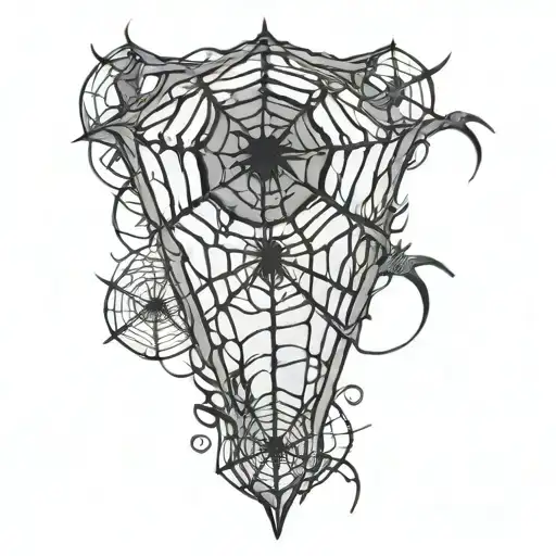 Filler Spider Webs tattoo design idea