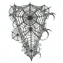 Filler Spider Webs tattoo design idea