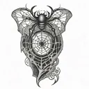 Filler Spider Webs tattoo design idea