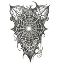 Filler Spider Webs tattoo design idea