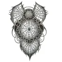 Filler Spider Webs tattoo design idea