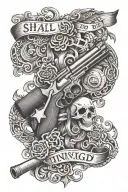 shall not be infringed tattoo design idea