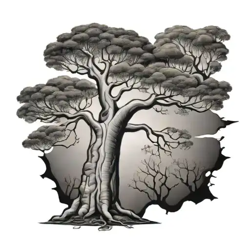 Baobab tattoo design idea