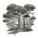 Baobab tattoo design idea