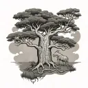 Baobab tattoo design idea