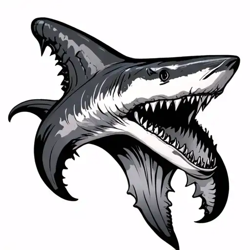 Shark Tooth tattoo design idea