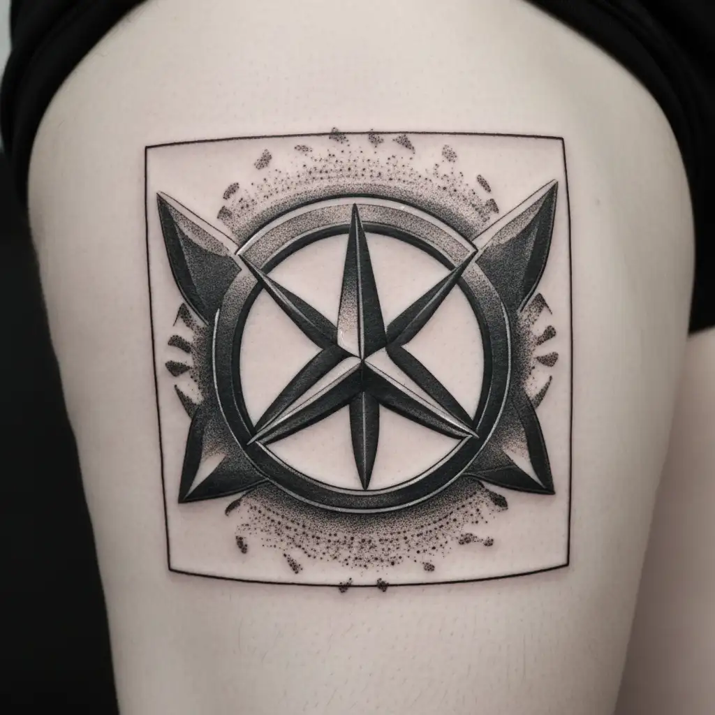 mercedes-benz car tattoo design idea