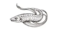 eel wrapped tattoo design idea