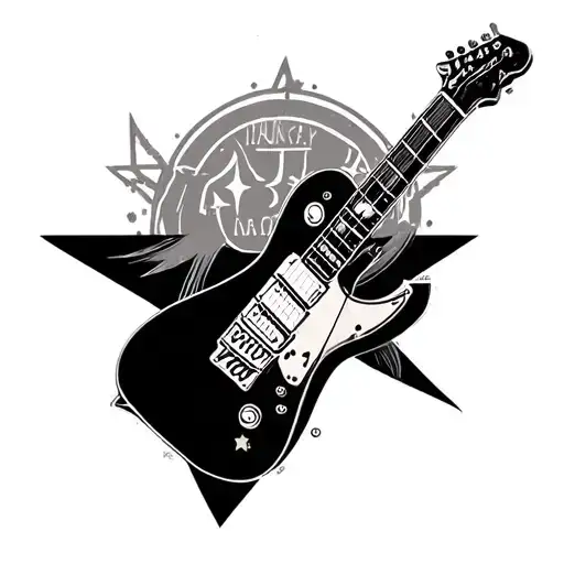 Rockstar tattoo design idea