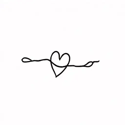 One -way love tattoo design idea