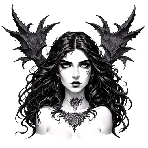 Lilith tattoo design idea