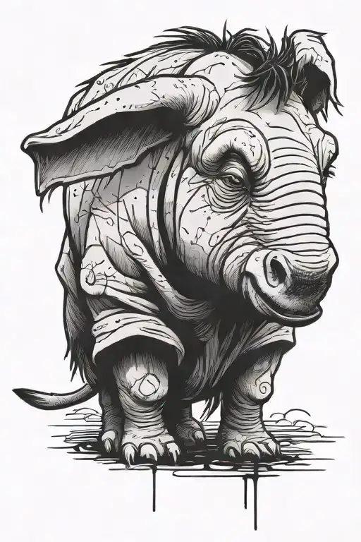 Eeyore suicide attempt tattoo design idea