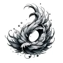 go with the flow  tattoo design idea