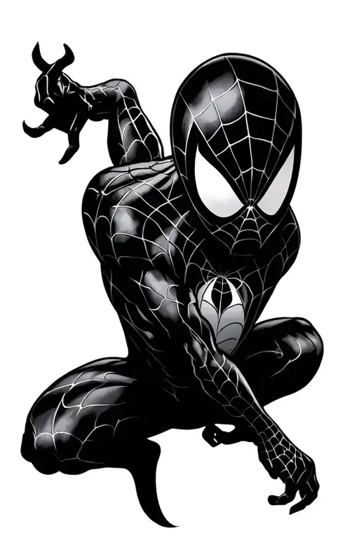 spiderman logo tattoo design idea