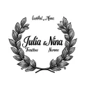 laurel wreath with names Julia and Nina name tattoo in classic Roman style tattoo design idea