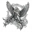 Seraphim tattoo design idea