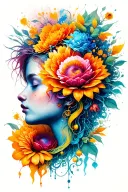 dissociation tattoo design idea