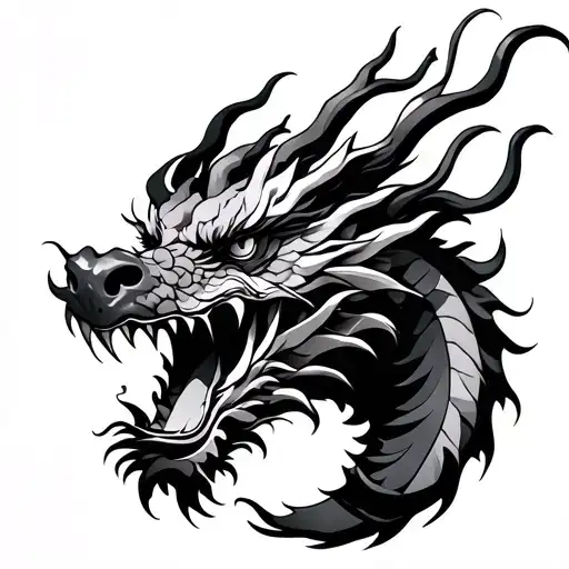 Korean Dragon tattoo design idea