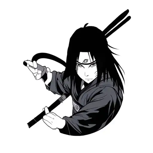 Naruto Itachi Uchiha tattoo design idea
