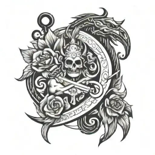 Lucky, Saggitarius, Delhi tattoo design idea