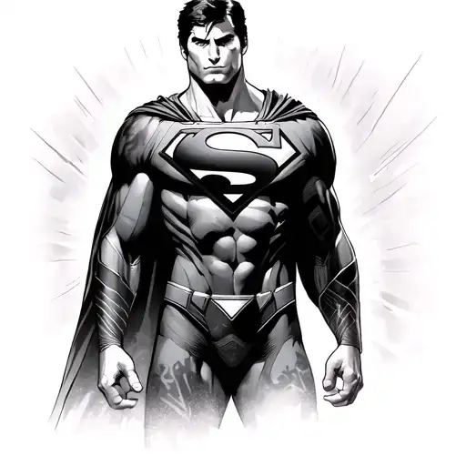 Superman tattoo design idea