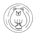 the ursa major with a cute bear around it tattoo design idea