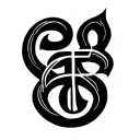 Two Word Ambigram Generator tattoo design idea