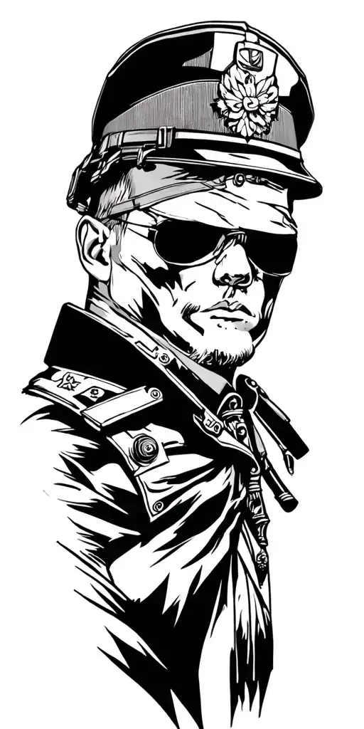 Military tattoo design idea