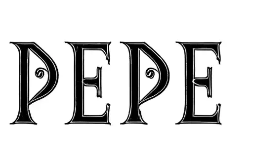 "PEPE" tattoo design idea