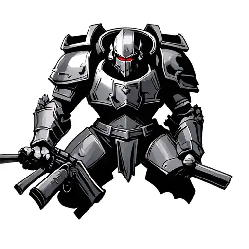 warhammer 40k space marine tattoo design idea