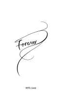 30th June 2022 forever tattoo design idea