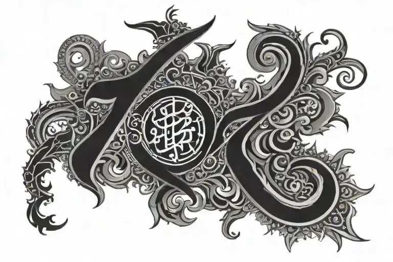 Sanskrit shlok Anta asti prarambha tattoo design idea