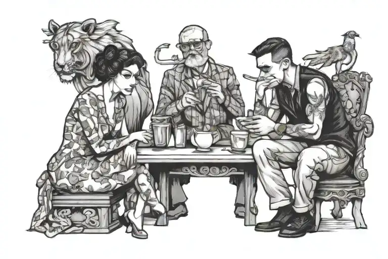 because of my ego i stopped sitting with you  tattoo design idea