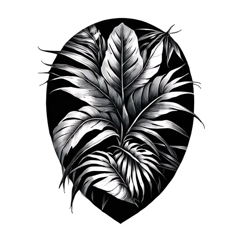 tropical that will cover existing tattoo design tattoo design idea