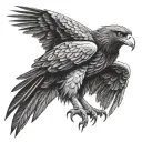 wedge tailed eagle tattoo design idea