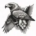 wedge tailed eagle tattoo design idea