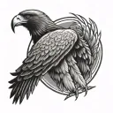 wedge tailed eagle tattoo design idea