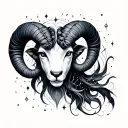 aries aquarius taurus constellation tattoo design idea