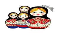 Russian nesting dolls representing 4 generations tattoo design idea