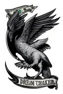 Money maker Risk taker Dream chaser tattoo design idea